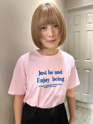 ショート カラー Cinq所属・ハイライト🌟/ ボブ/豊田のヘアスタイル