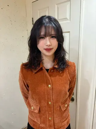 セミロング パーマ kaito パーマ募集！🔵のヘアスタイル