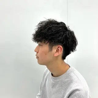 ショート パーマ メンズ 【メンズパーマ特化】 🍏網中勇喜のヘアスタイル