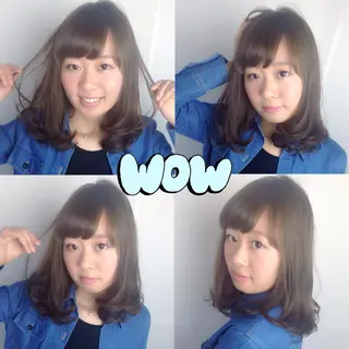 ミディアム カラー 韓国ヘア得意❤︎森澤 悠佳のヘアスタイル