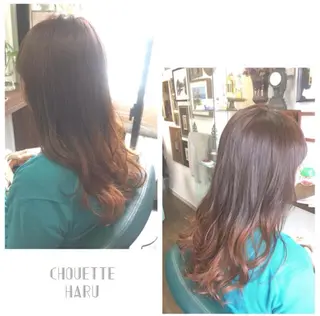 ミディアム セミロング カラー サダハルカ ｜chouetteのヘアスタイル