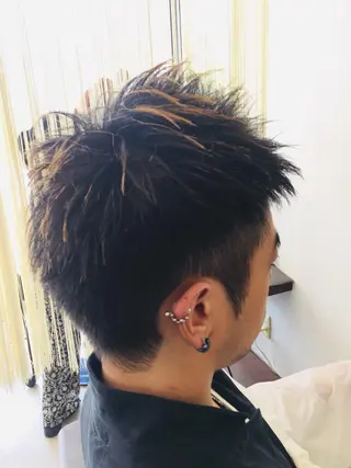 ショート カラー メンズ 阿久津 泰幸のヘアスタイル