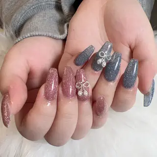 ネイル 🎀nana🫧 ワンホンネイル🎀のネイルデザイン