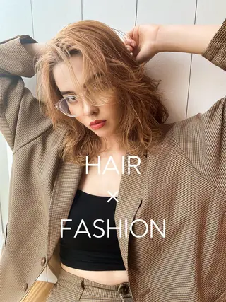 セミロング カラー 💜ハイトーン💛 マジカルかいちゃんのヘアスタイル