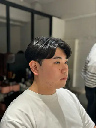 ショート パーマ メンズ 韓国メンズヘア/ ダウンパーマ/歩夢のヘアスタイル