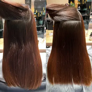 ロング パーマ 風香🪼レイヤー カット/艶カラーのヘアスタイル