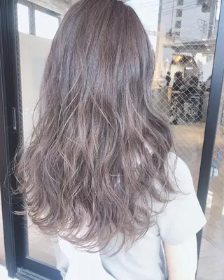 ミディアム カラー ヘアアレンジ 髪質改善デザイナー &mirai ryoのヘアスタイル