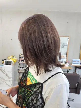 カラー ミディアム ma cherie 　naoのヘアスタイル