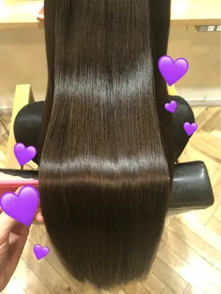 ロング カラー 艶カラー/韓国顔周り 🎀mamiのヘアスタイル