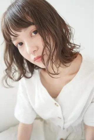 ミディアム ダメージレス◎東区/ 艶カラー💫/斉藤拓のヘアスタイル