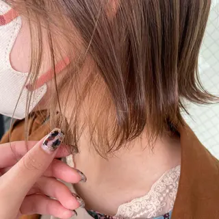 ミディアム カラー grace by happiness所属・艶髪/巻ける縮毛矯正 /髪質改善naoのヘアスタイル