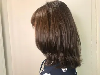 ミディアム カラー パーマ 寺山 佳貴のヘアスタイル