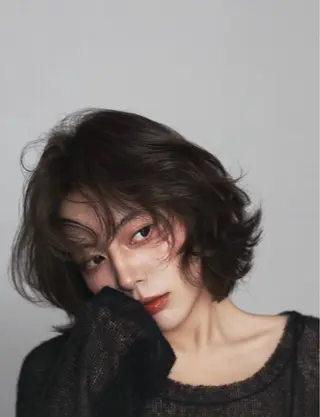 ショート カラー レイヤー/韓国ヘア/ 梅田/中崎町のヘアスタイル