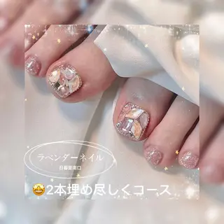 ネイル ラベンダー💖日暮里 ルル💖ネイルのネイルデザイン