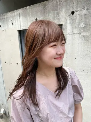 ロング ☀️コミヤマミユ☀️ /パーマ/ハイトーンのヘアスタイル