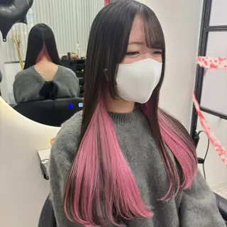 ロング カラー Ren. 🦋デザインカラーのヘアスタイル