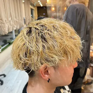 カラー パーマ メンズ 樽川翔/フェザーパー マ/シャドウパーマのヘアスタイル