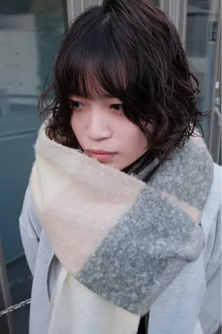 ミディアム パーマ 【お洒落パーマ】 Elme　肥塚康汰郎のヘアスタイル