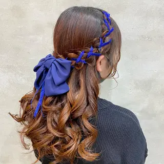 ロング まつパ・ヘアセット ♡Chinami♡のマツエク・マツパデザイン