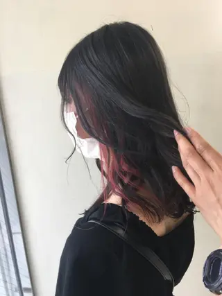 ロング カラー 中村 碧のヘアスタイル