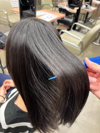 セミロング 毛利 拓夢のヘアスタイル