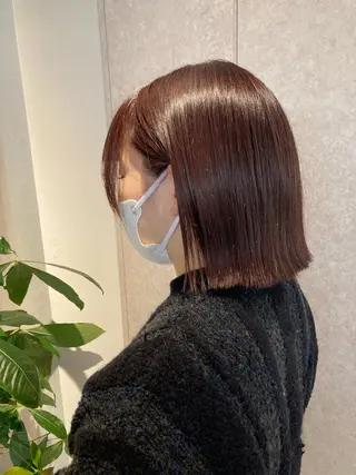 ショート ✨色持ちの良い艶 カラー✨蟹江真世のヘアスタイル