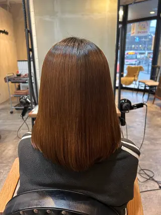 ミディアム 木下 美優のヘアスタイル