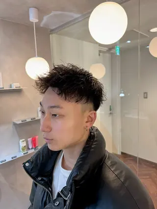 パーマ メンズ Tink　天神店所属・今村賢治/メンズ/ レイヤー✨艶カラーのヘアスタイル