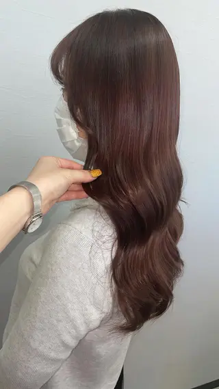 セミロング カラー リルフェアリー 磐田店のヘアスタイル