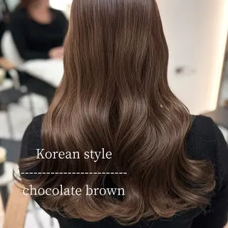 ロング 韓国ヘア/艶髪ロング グレージュ/kanaのヘアスタイル