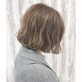 ショート カラー ヘアアレンジ 透明感♡︎♡︎ 佐々木早苗のヘアスタイル