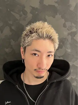 ミディアム カラー パーマ メンズ 松永 望愛のヘアスタイル