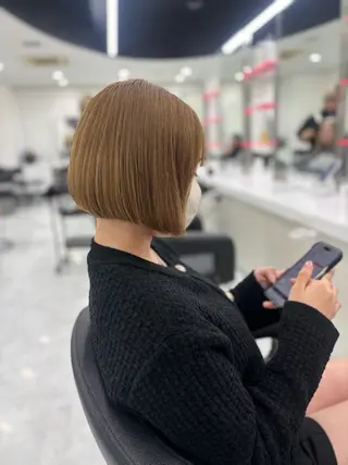 ショート 渋谷🥇透明感カラー 特化 まなかのヘアスタイル