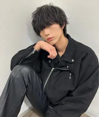 ミディアム men'ssalon Zina天神所属・✨髪質改善/顔周りカ ット/縮毛矯正✨三隅のヘアスタイル