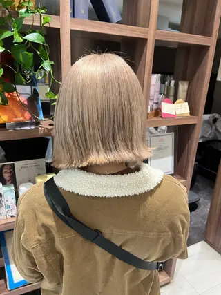 ミディアム カラー dogstar小林諒 レイヤー/パーマのヘアスタイル