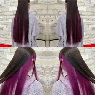 ロング カラー "PEPPU "所属・🌈推し色派手髪 ハイトーンShinのヘアスタイル