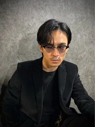 ショート メンズ メンズパーマ/難波/ 心斎橋　室園亮佑のヘアスタイル