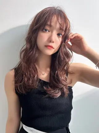 ミディアム カラー La fith 店長 城谷颯人のヘアスタイル