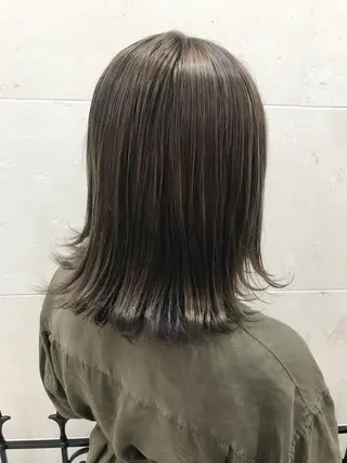 ミディアム カラー 💘カラー人気Ｎｏ. １💘SAYAのヘアスタイル
