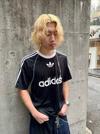 カラー パーマ メンズ デザインカラー⭐︎★ 🐆hyo🐆のヘアスタイル