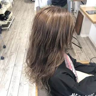 ミディアム カラー パーマ ヘアアレンジ 顔周りcut・ご相談 ＝新宿しずく🇰🇷のヘアスタイル