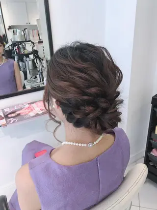 セミロング ヘアアレンジ ✨韓国風カット/艶髪 カラー✨yumeのヘアスタイル