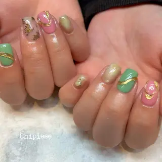ショート Chipieee Ikukoのネイルデザイン