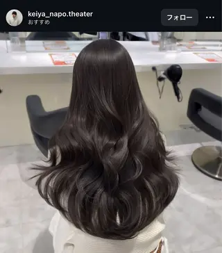 セミロング ブリーチなし暖色 ❤️kanata❤️のヘアスタイル
