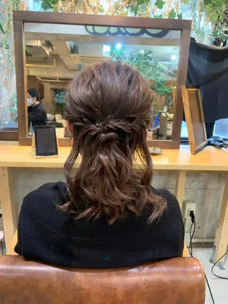 セミロング ヘアアレンジ Hair Atelier P's 【ピース】所属・Kaori / P’s 渋谷のヘアスタイル