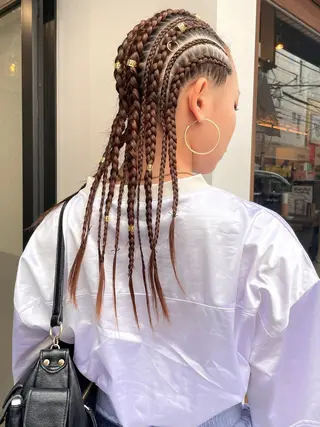 ヘアアレンジ スミレ /メンズ /コーンロウのヘアスタイル