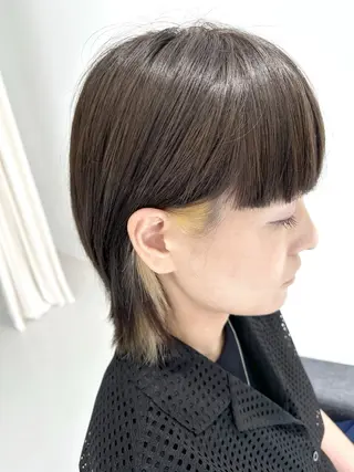 ミディアム カラー 中島 剛のヘアスタイル