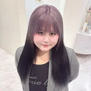 ロング カラー Ayu🍯/栄/ブリ ーチカラー/ヘアメのヘアスタイル