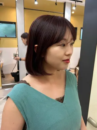 ショート カラー hub hair レイヤー/透明感のヘアスタイル