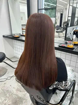 セミロング カラー ヘアアレンジ 夕羽夢🍓矢場/ 透明感カラーのヘアスタイル